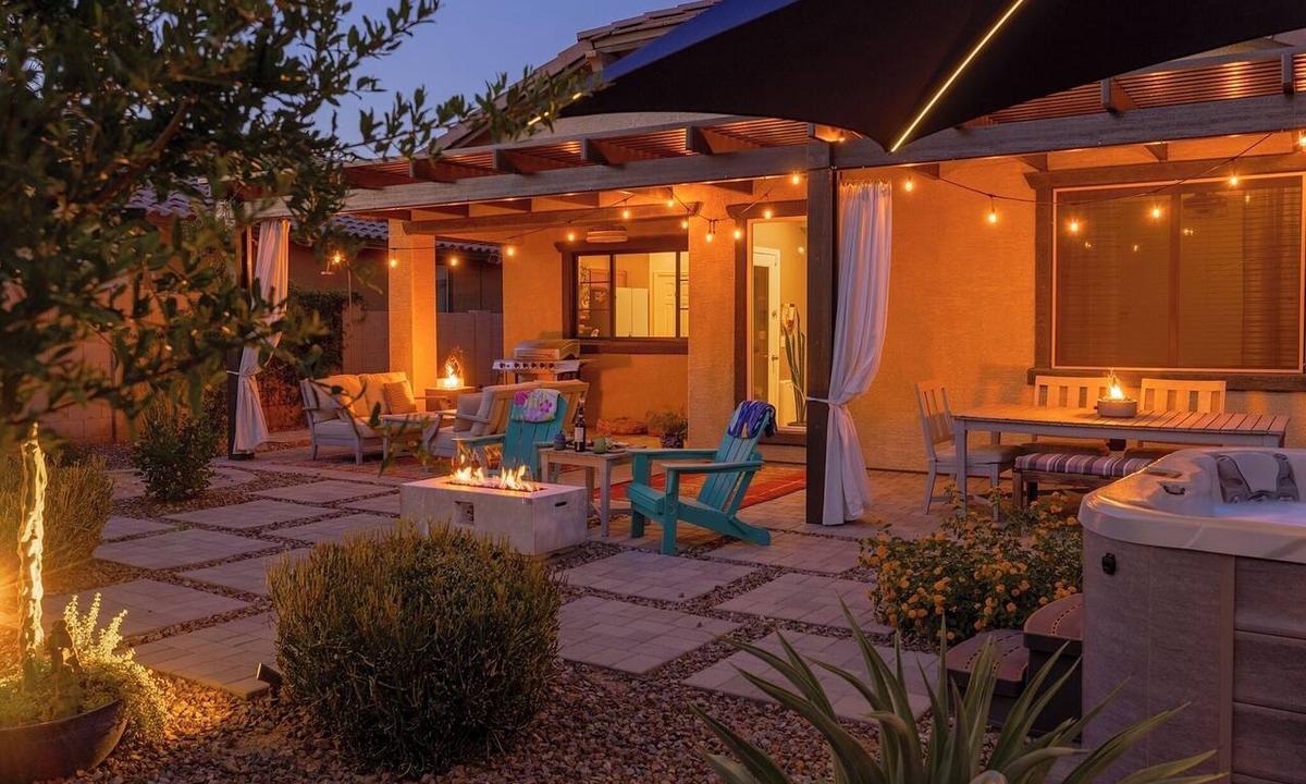 Gilbert House | Thoughtfully Curated Gilbert Home Hot Tub Office Backyard Oasis