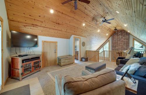 Eucha House | Boat Dock & Fire Pit: Lakefront Paradise in Eucha!