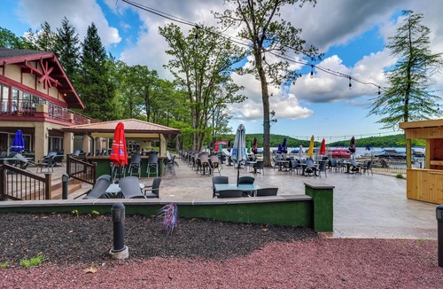 Lake Harmony Apartment | Deck & Pool Access: Lake Harmony Home!