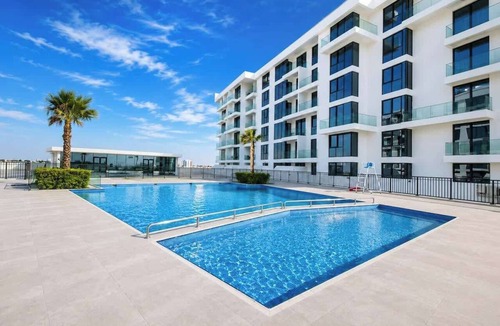 Al Hamriya Apartment | Oceanfront Studio by Blue Bay Walk, Free Parking
