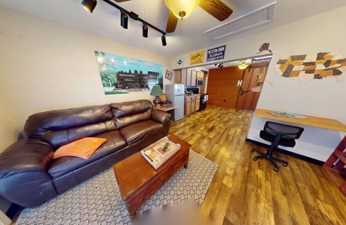 Neosho Apartment | Train Themed Accommodations Near Neosho Square! Both Units/Sleeps 8
