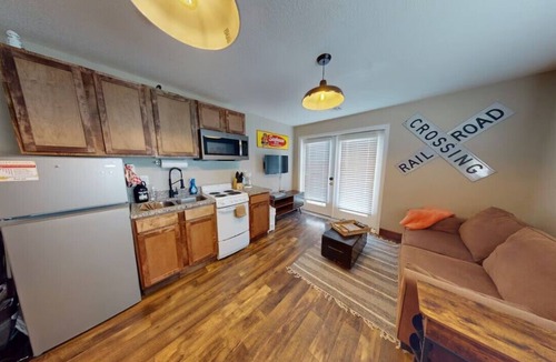 Neosho Apartment | Train Themed Accommodations Near Neosho Square! Both Units/Sleeps 8