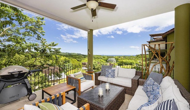 Modern 3BR Condo with Partial Ocean View - Carao - Reserva Conchal Golf Resort