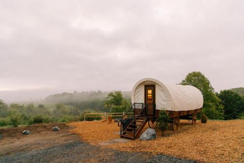 Unique Covered Wagon Tiny Home - Fire Pit - Grill - Stargazing - Sunrises - Glamping